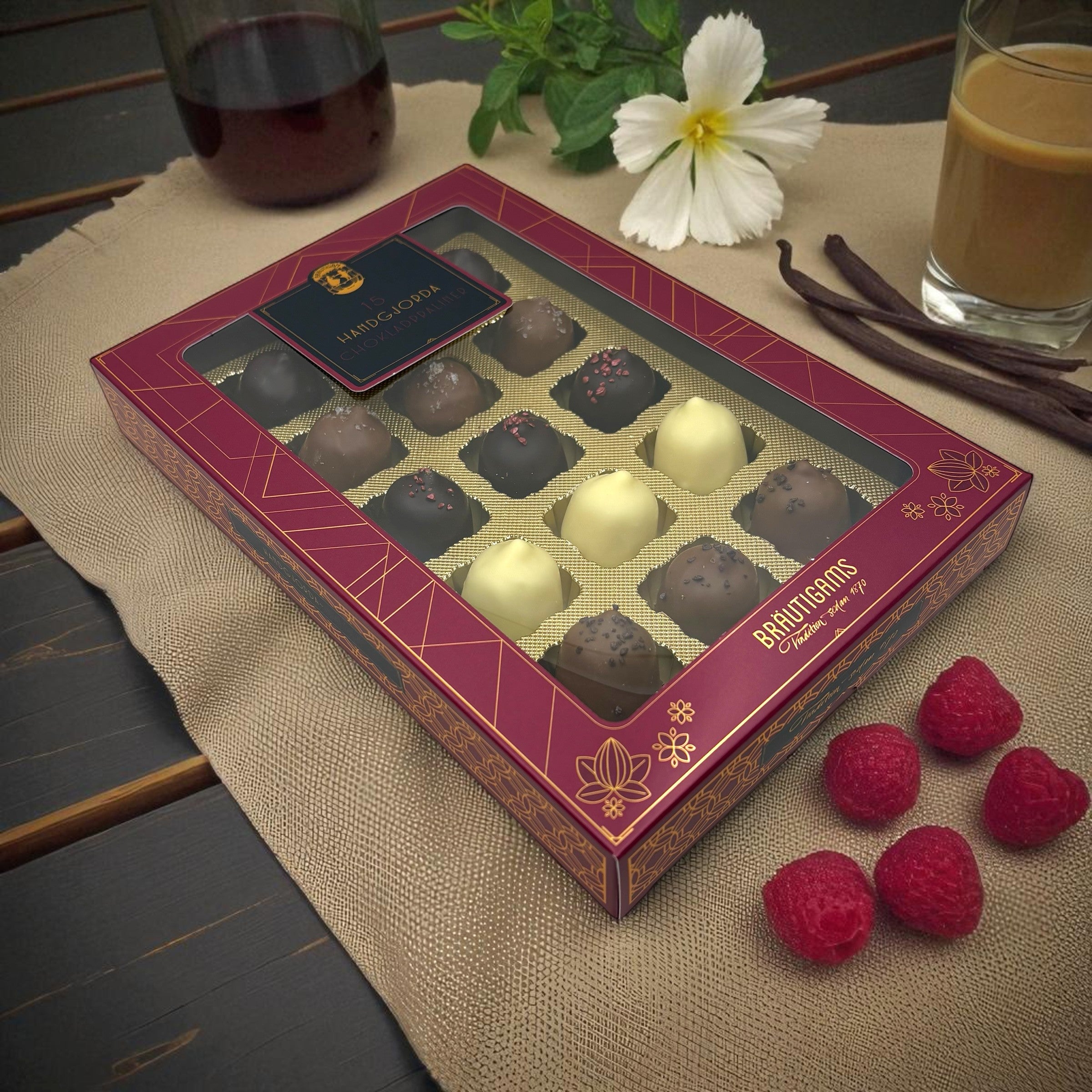 Pralinask 15 bitar - Bräutigams