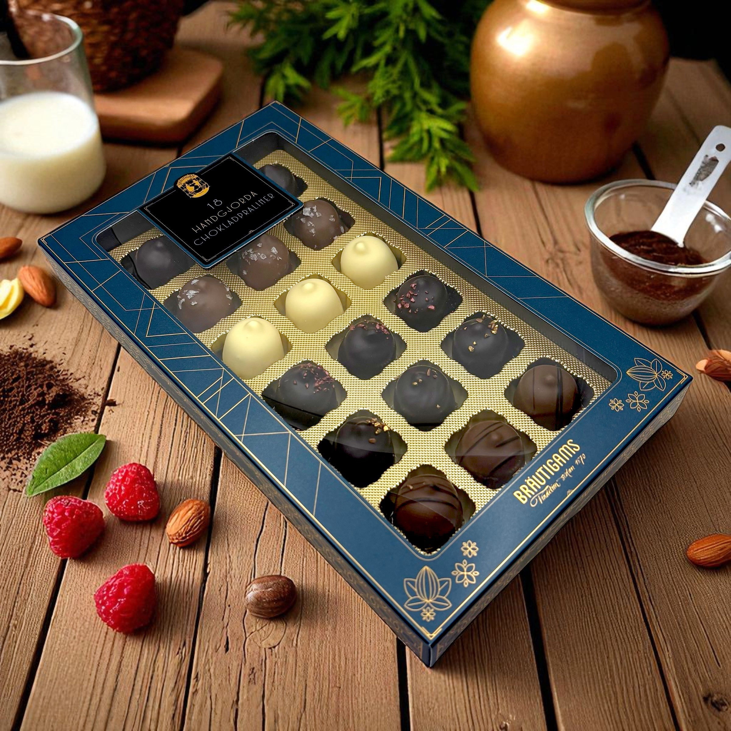 Pralinask 18 bitar - Bräutigams