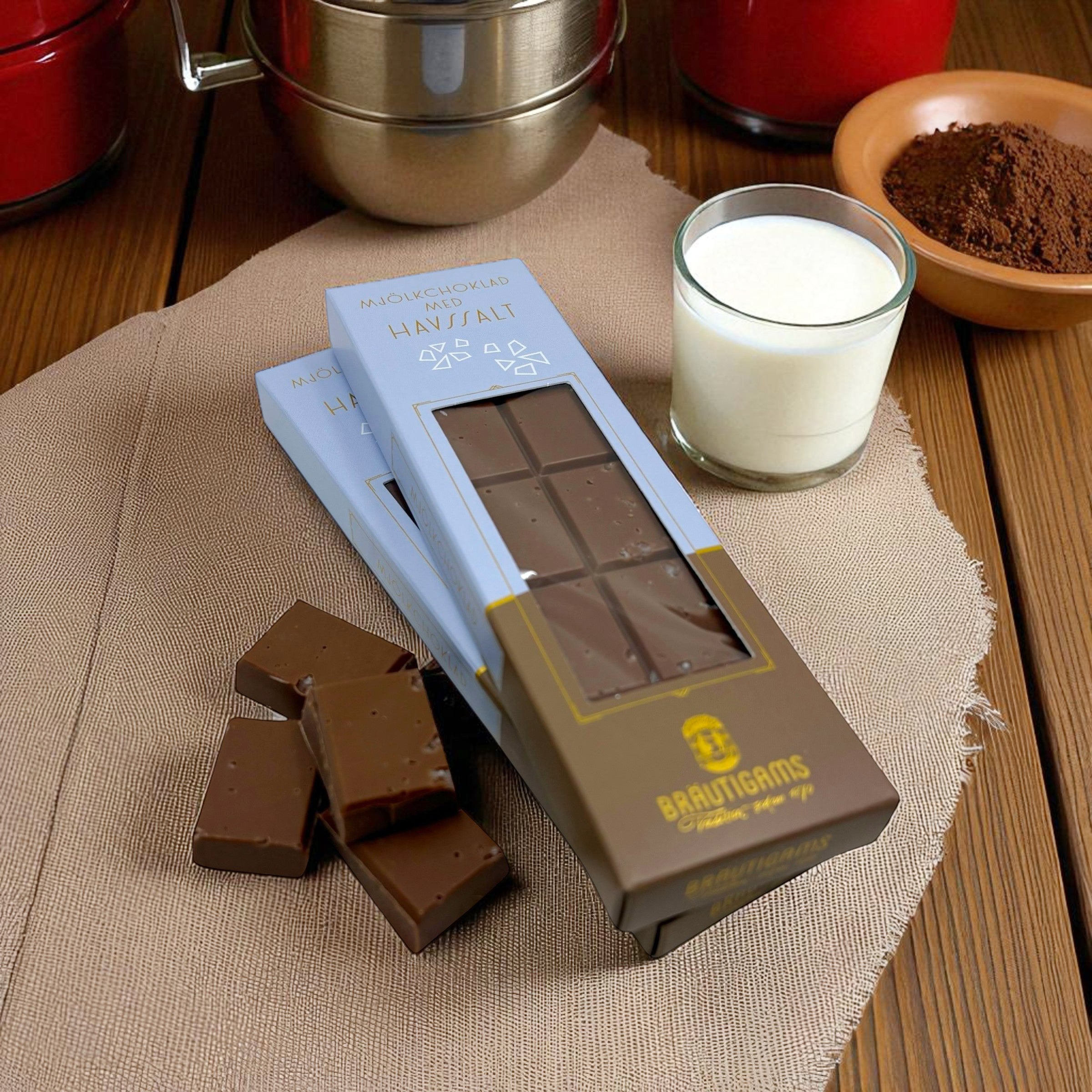 Mjölkchoklad med havssalt - Bräutigams