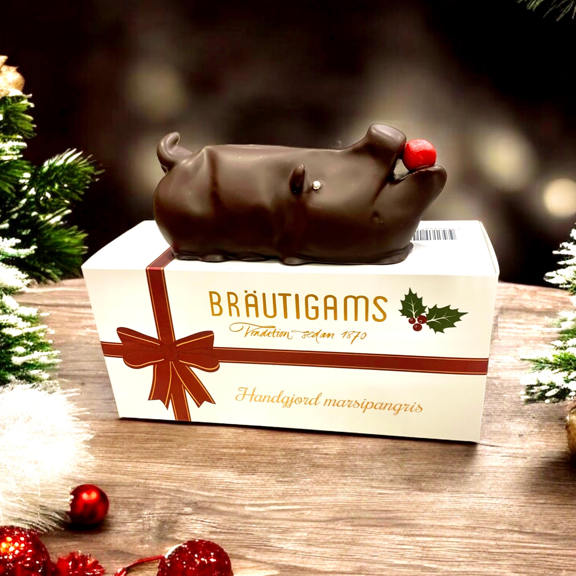 Handgjord marsipangris 300g - Bräutigams