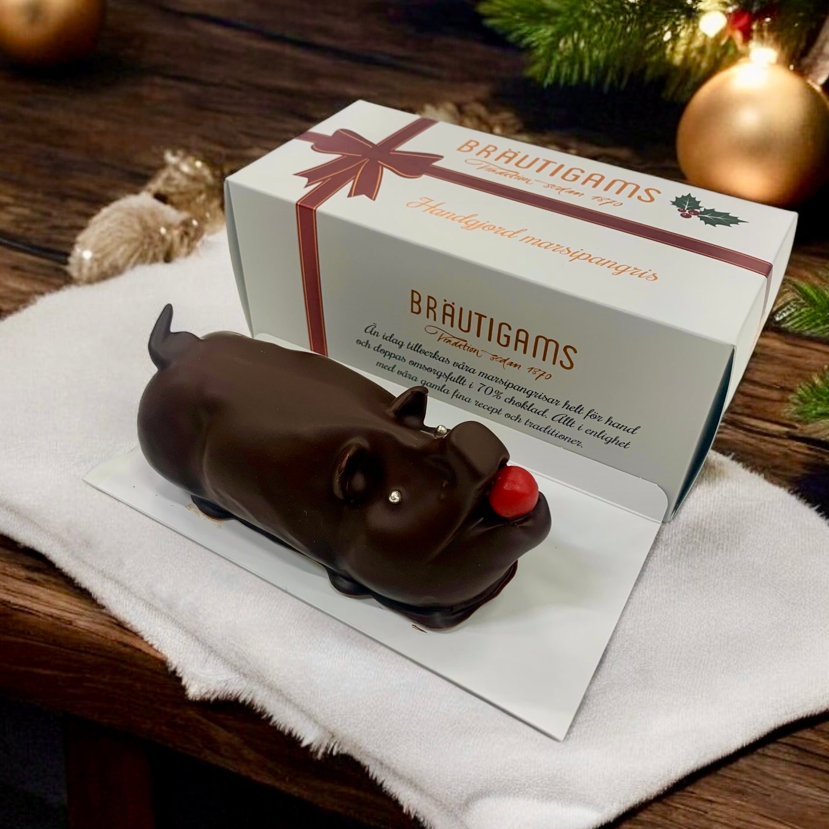 Handgjord marsipangris 600g - Bräutigams
